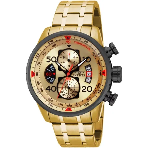 Aviator 17205 Men Quartz Watch - 48mm , male, Sizes: ONE SIZE - Invicta Watches - Modalova