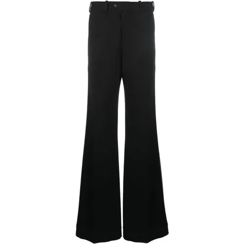 High-Waisted Wide-Leg Trousers , female, Sizes: S - Maison Margiela - Modalova