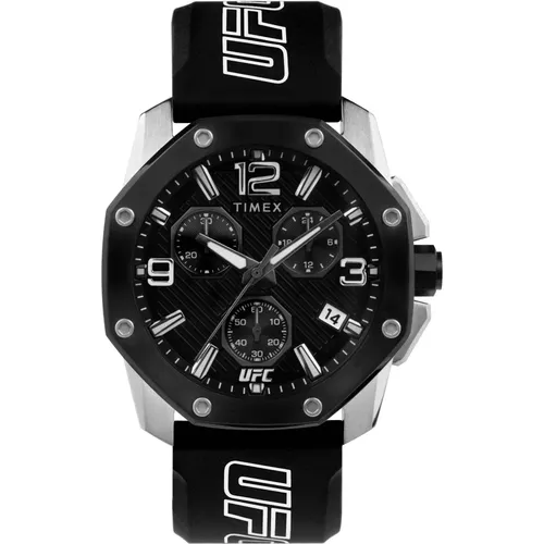 UFC Icon Analog Watch , male, Sizes: ONE SIZE - Timex - Modalova