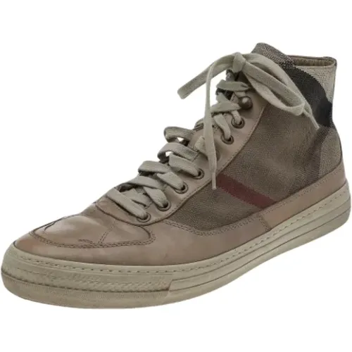 Pre-owned Leather sneakers , female, Sizes: 11 UK - Burberry Vintage - Modalova