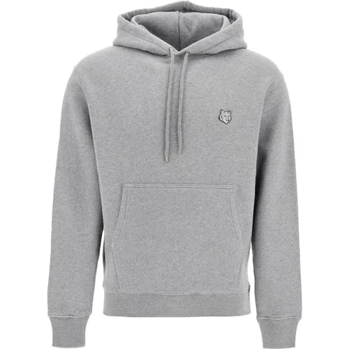 Mutiger Fox Head Kapuzenpullover , Herren, Größe: XL - Maison Kitsuné - Modalova