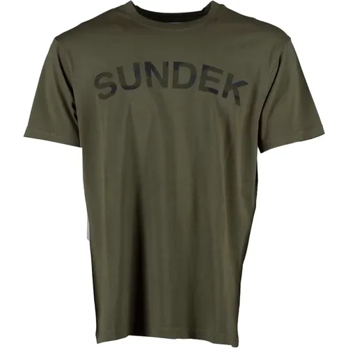 T-Shirt T-Shirt , Herren, Größe: S - Sundek - Modalova