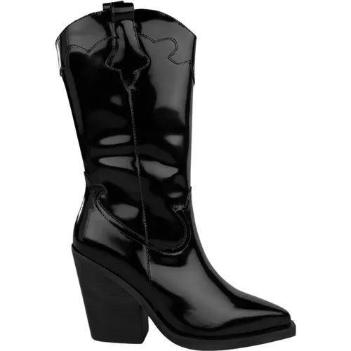 Womens Leather Cowboy Boots , female, Sizes: 4 UK, 9 UK, 8 UK, 5 UK, 6 UK, 7 UK - Alma en Pena - Modalova