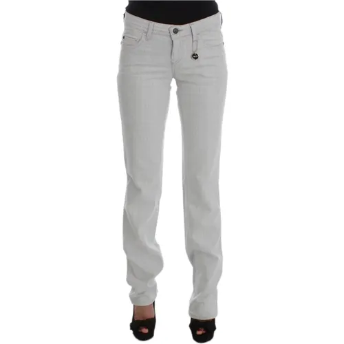 Cotton Slim Fit Bootcut Jeans , Damen, Größe: W26 - Costume National - Modalova