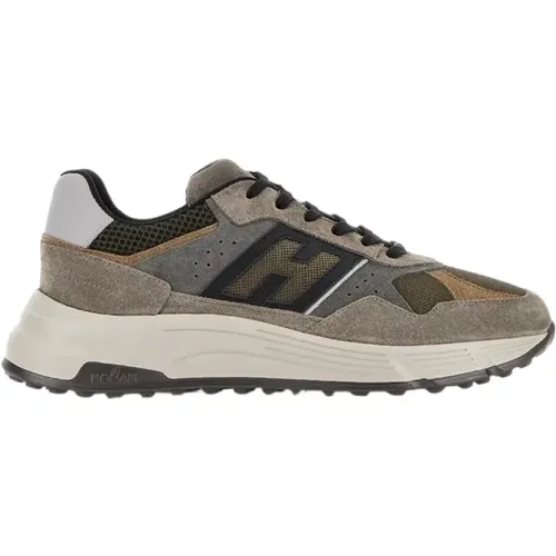 Hyperlight Brown Sneakers for Men , male, Sizes: 8 1/2 UK, 6 UK, 8 UK, 7 1/2 UK, 7 UK, 6 1/2 UK - Hogan - Modalova