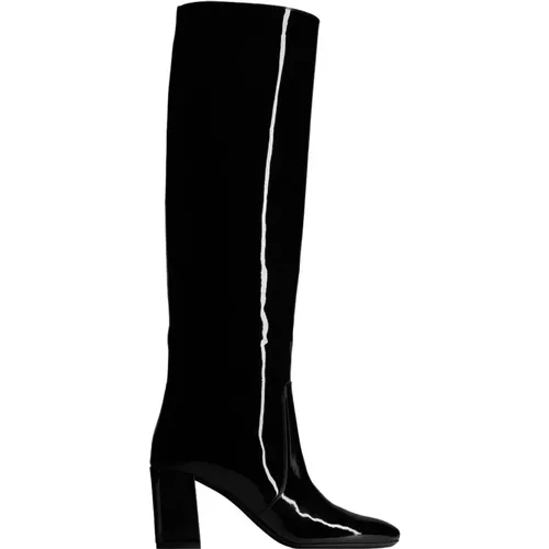 Lacklederstiefel, Made in Italy - Saint Laurent - Modalova