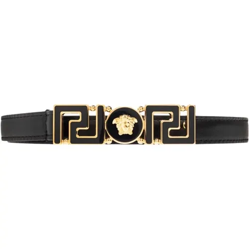 Leather Belt , female, Sizes: 85 CM - Versace - Modalova