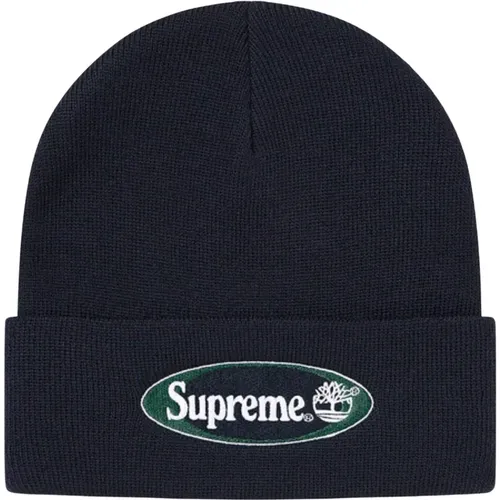 Marineblau Beanie Limited Edition - Supreme - Modalova