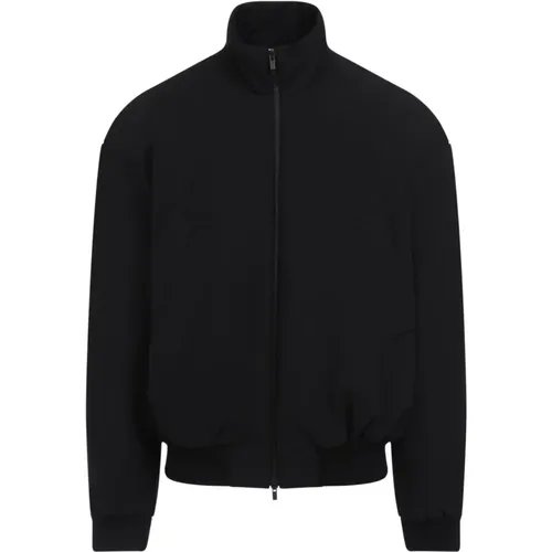 Schwarze High Neck Bomberjacke - Fear Of God - Modalova