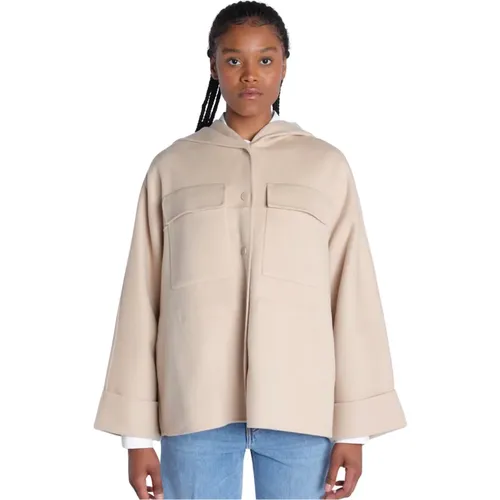 Rango Double Wool Blend Parka Jacket , female, Sizes: L, M, S - Max Mara - Modalova