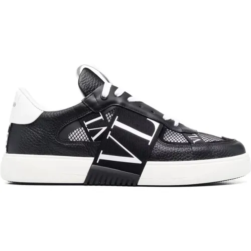 Low Lace-Up Sneakers with Logo Detail , male, Sizes: 9 UK, 10 UK - Valentino - Modalova