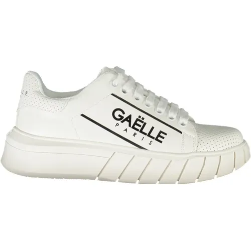 Sportliche Schnürschuhe Weiß Kontrastdruck - Gaëlle Paris - Modalova