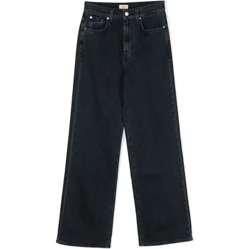 Blaue Rebel Relaxte Hose Jeans , Damen, Größe: W28 - 7 For All Mankind - Modalova