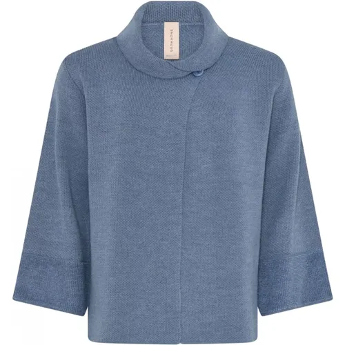 Wollcape Cardigan Indigo Skovhuus - Skovhuus - Modalova