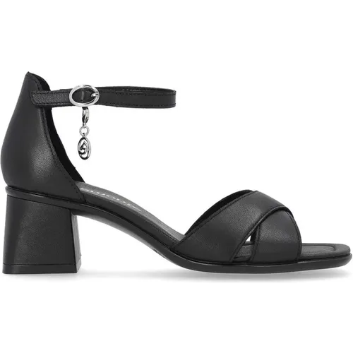 Schwarze Elegante Flache Sandalen , Damen, Größe: 40 EU - Remonte - Modalova