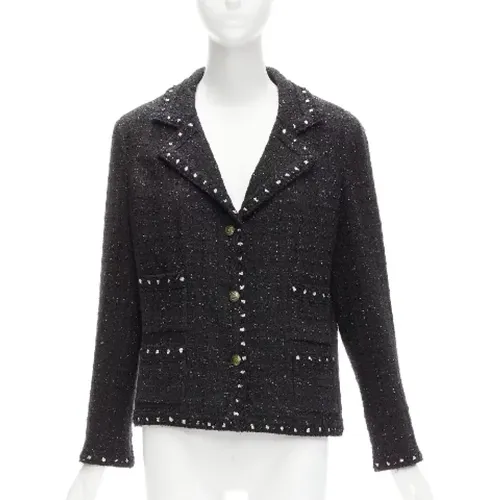 Pre-owned Fabric outerwear , female, Sizes: XL - Chanel Vintage - Modalova