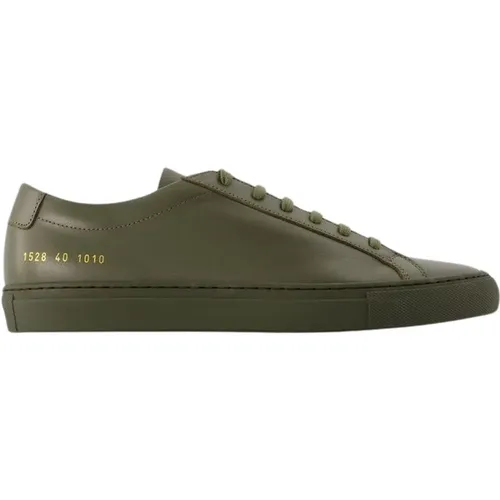Leather Low Sneakers , male, Sizes: 6 UK - Common Projects - Modalova