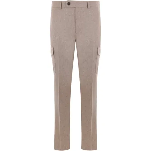 Cargo Wool-Cashmere Trousers , male, Sizes: M, L, 2XL - Incotex - Modalova