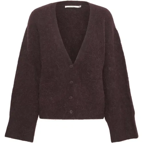 Plum Melange Knopf Cardigan Gestuz - Gestuz - Modalova