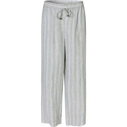 Striped Linen Pants , female, Sizes: XL, M - Masai - Modalova