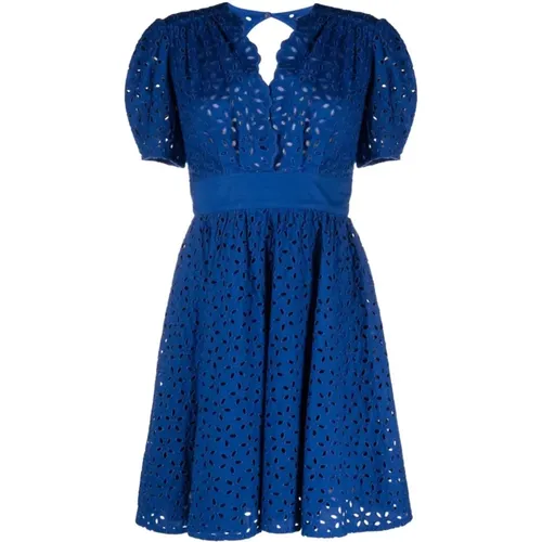 Aureo cotton belted dress , female, Sizes: 3XS, XS, 2XS - pinko - Modalova