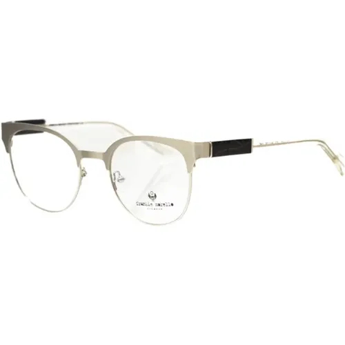 Clubmaster Brille mit Geometrischem Muster , Damen, Größe: ONE Size - Frankie Morello - Modalova