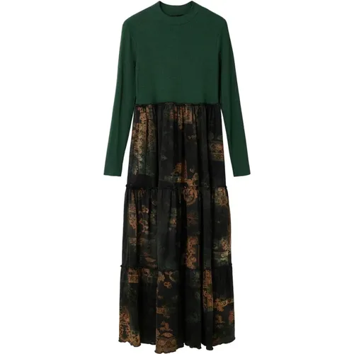 Midi Dress Lena Autumn/Winter Collection , female, Sizes: S, L - Desigual - Modalova
