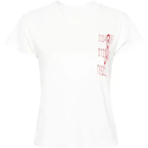 T-Shirts , Damen, Größe: XS - MM6 Maison Margiela - Modalova