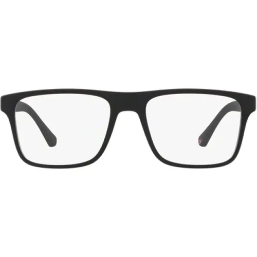 Sonnenbrille mit Kunststoffrahmen - Matt Schwarz,Blaue Clip Sonnenbrille,Sonnenbrille,Schwarze Clip Sonnenbrille mit Zubehör - Emporio Armani - Modalova