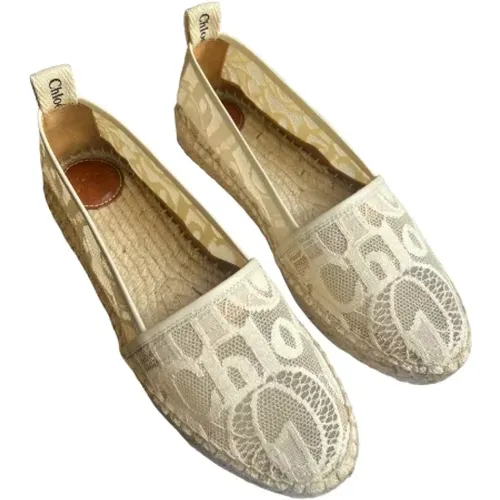 Pre-owned Spitze espadrilles , Damen, Größe: 36 EU - Chloé Pre-owned - Modalova