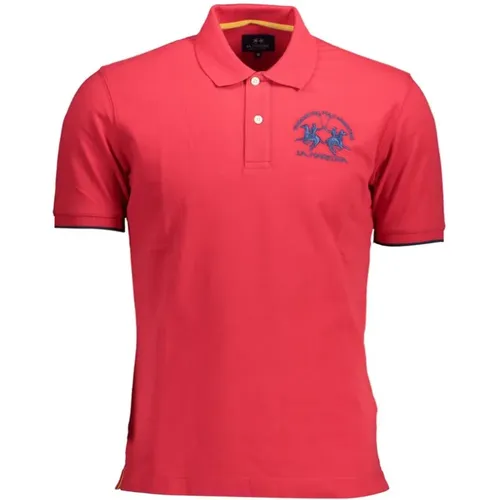 Elegant Pink Polo Shirt for Men , Herren, Größe: 2XL - LA MARTINA - Modalova