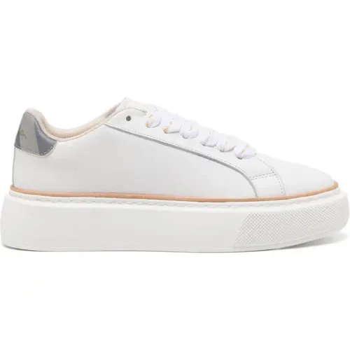 Leather Sneakers with Logo Print , female, Sizes: 6 UK - Paul Smith - Modalova