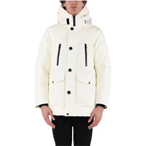 Arctic Parka with Hidden Double Zipper , male, Sizes: S - Woolrich - Modalova