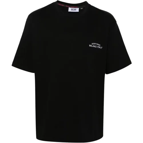 Embroidered Loose T-Shirt , male, Sizes: L, M, S, XL - Gcds - Modalova