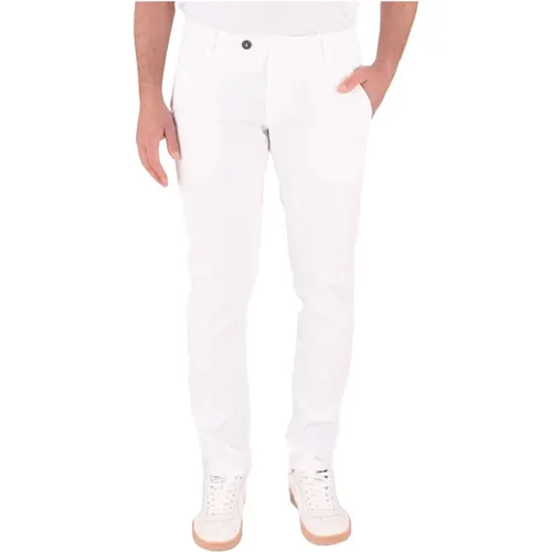 Weiße Chino Hose Slim Fit , Herren, Größe: W33 - Roy Roger's - Modalova