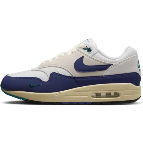 Air Max 1 Athletic Department Navy , male, Sizes: 9 UK, 6 1/2 UK, 8 1/2 UK, 10 1/2 UK, 10 UK, 8 UK, 7 UK, 11 UK, 6 UK - Nike - Modalova