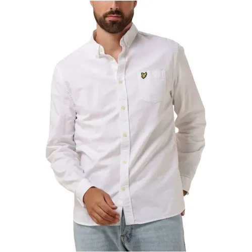 Casual Regular Fit Oxford Hemd , Herren, Größe: L - Lyle & Scott - Modalova