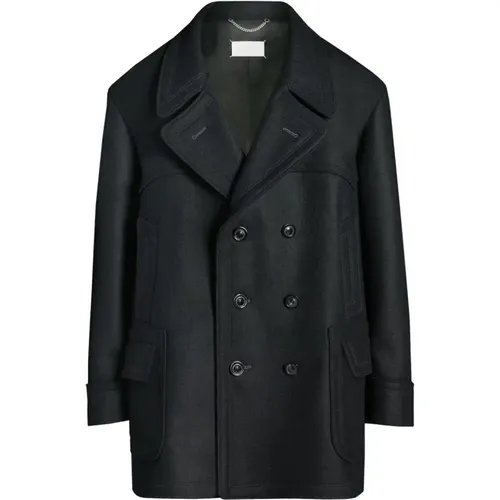 Oversized Double-Breasted Coat , female, Sizes: 3XS, 2XS - Maison Margiela - Modalova