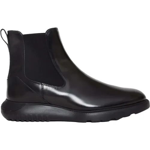 Leather Ankle Boots , male, Sizes: 9 UK, 8 UK - Hogan - Modalova