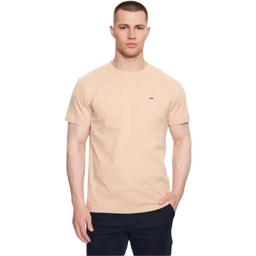 Einfarbiges Baumwoll-T-Shirt - Umweltfreundlich - Tommy Jeans - Modalova