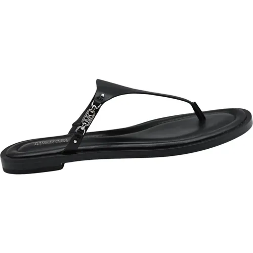 Schwarze Flache Schuhe Stilvolles Design , Damen, Größe: 36 EU - Michael Kors - Modalova