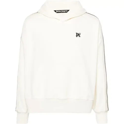 Schwarzer Monogram Kapuzenpullover , Herren, Größe: XL - Palm Angels - Modalova