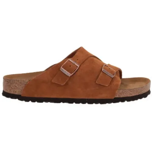 Suede Flat Sandals , male, Sizes: 11 UK, 10 UK, 12 UK - Birkenstock - Modalova