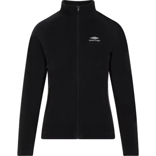Jacket Stand-up Collar Zip Fastening , female, Sizes: S, M - Balenciaga - Modalova