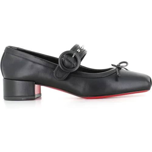 Heeled Décolleté with Bow , female, Sizes: 6 UK, 3 UK, 5 1/2 UK, 4 1/2 UK, 5 UK, 4 UK - Christian Louboutin - Modalova