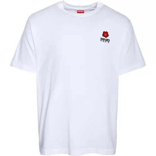 Blumen Crest T-Shirt , Herren, Größe: M - Kenzo - Modalova