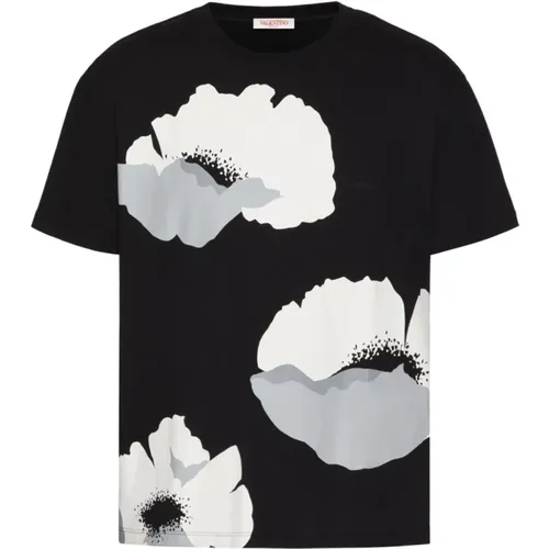 Floral Print T-shirts and Polos , male, Sizes: S - Valentino Garavani - Modalova