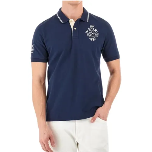 St. Tropez besticktes Herren Polo-Shirt , Herren, Größe: L - LA MARTINA - Modalova
