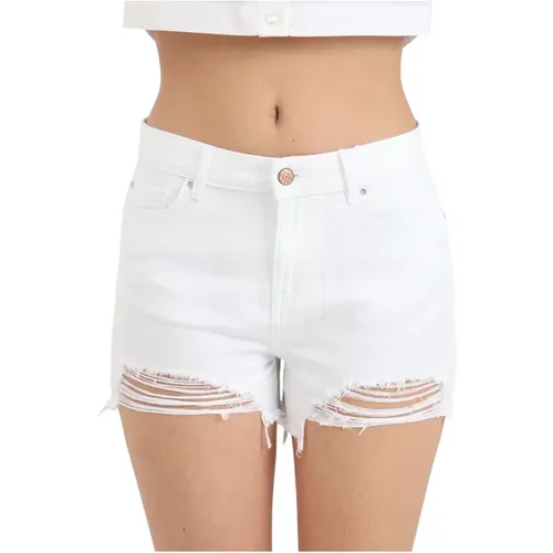 Weiße Casual High Waist Shorts - Only - Modalova