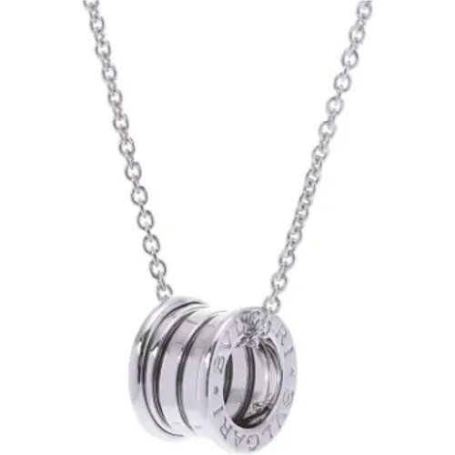 Pre-owned White Gold necklaces , female, Sizes: ONE SIZE - Bvlgari Vintage - Modalova